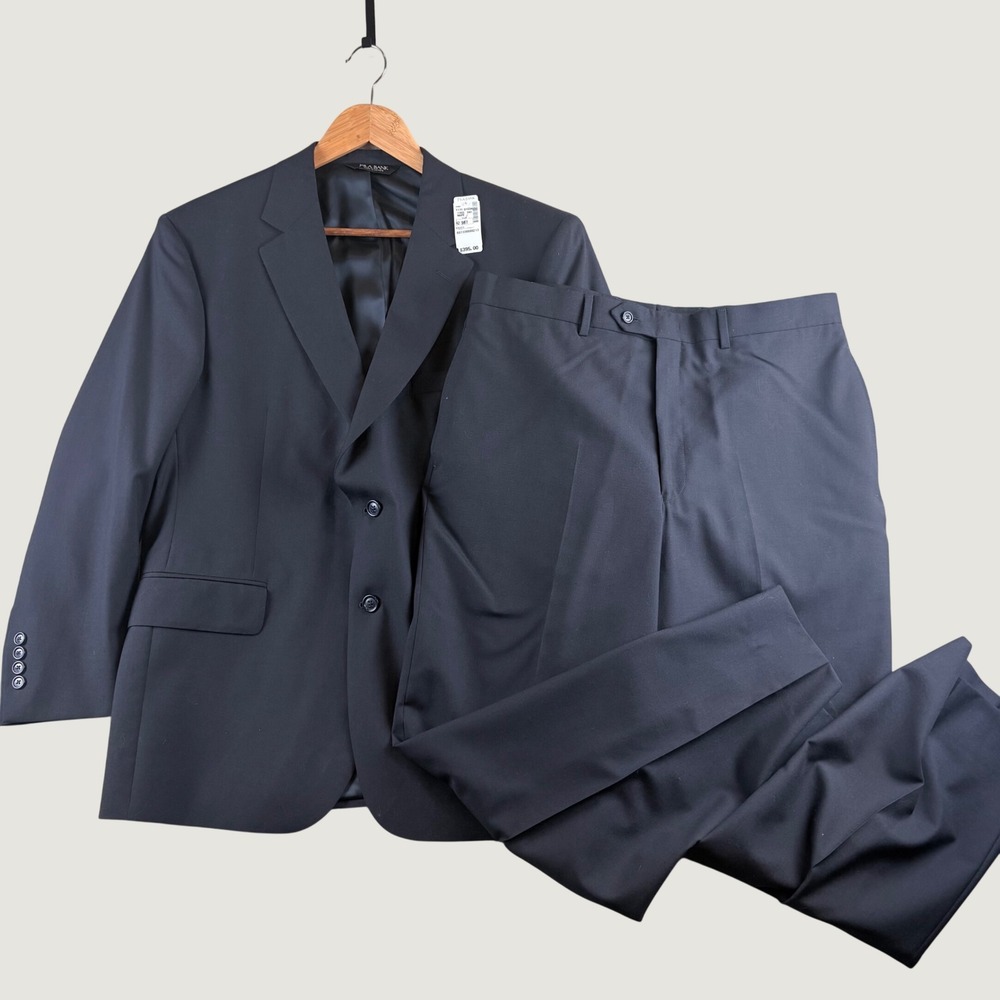 NEW Jos. A. Bank Business Express Mens 42S 36R Navy Wool Suit Set Corporate NWT